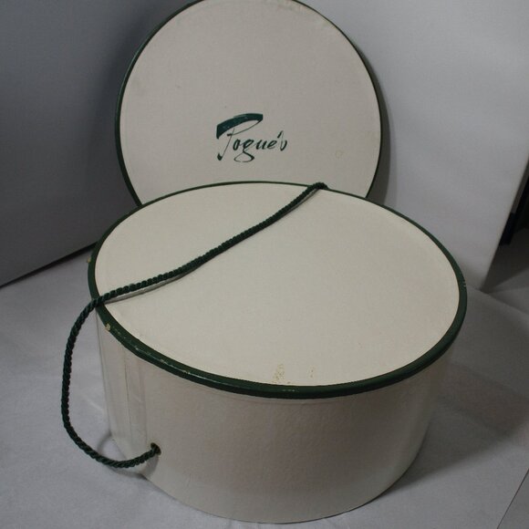 Vintage Pogue's Dept Store Cincinnati Ohio Cardboard Hatbox Hat Box - Picture 6 of 8